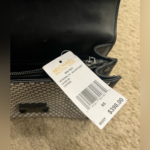 Michael Kors Whitney Large Checkerboard Logo Convertible Shoulder Bag - Picture 7 of 10
